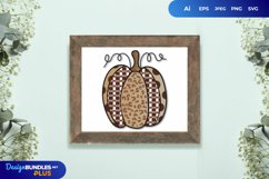 Sublimation Pumpkin Plaid Leopard SVG Product Image 1