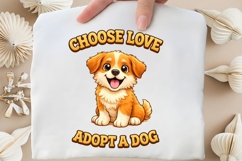 Choose Love Adopt A Dog PNG, Rescue Dog Adoption PNG Product Image 5
