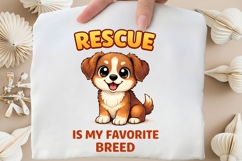 Rescue Is My Favorite Breed PNG, Adopt Rescue Dog PNG Product Image 5