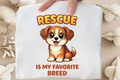 Rescue Is My Favorite Breed PNG, Adopt Rescue Dog PNG Product Image 5