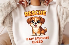 Rescue Is My Favorite Breed PNG, Adopt Rescue Dog PNG Product Image 4