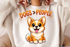 Dogs Greater Than People PNG, Funny Dog Lover PNG, Cute Product Image 4