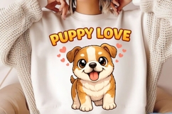 Puppy Love PNG, Cute Puppy Valentine PNG, Dog Lover Romantic Product Image 5