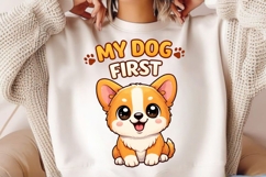 My Dog First PNG, Cute Puppy Dog Lover PNG, Funny Pet Lover Product Image 4