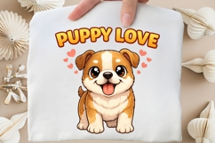 Puppy Love PNG, Cute Puppy Valentine PNG, Dog Lover Romantic Product Image 4