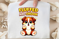 Fluffed And Shook PNG, Cute Shaking Puppy PNG, Funny Dog Product Image 4
