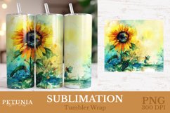 Tumbler Wrap png being used as a 20 oz sublimation tumbler