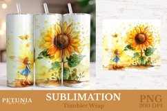 Tumbler Wrap png being used as a 20 oz sublimation tumbler