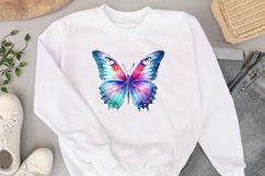 Sublimation Watercolor blue butterfly PNG
