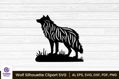 sublimation-wolf svg-wolf png-wolf silhouette-animal-craft svg-printable-black-clipart