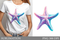 Starfish T-Shirt Sublimation. Starfish Sublimation Product Image 1