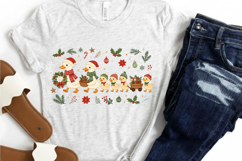 Christmas Duck Family PNG Sublimation Design, Xmas Ducklings Product Image 5