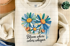Bloom Where Colors Whisper Artistic Daisy Floral Paint Product Image 3