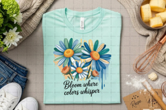 Bloom Where Colors Whisper Artistic Daisy Floral Paint Product Image 2
