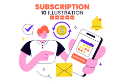 10 Subscription Vector Illustration Product Image 1