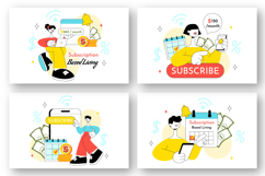 10 Subscription Based Living Illustration Product Image 2