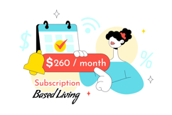 10 Subscription Based Living Illustration Product Image 4
