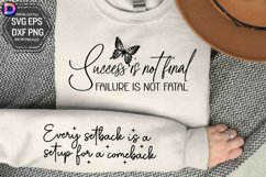 Success is not final failure is not fatal Sleeve SVG Product Image 1