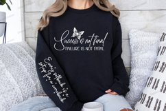 Success is not final failure is not fatal Sleeve SVG Product Image 2