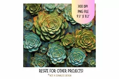 Succulent 3d Tumbler Wrap 3d Sublimation Tumbler Plants