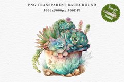 Succulent Flower Pot Floral Wreath Clipart PNG Scrapbooking Nursery Watercolor Transparent wedding invitation shirt designs sublimation printable digital bloom watercolor Succulent, flowers pot clipart, floral sublimation nursery, spring, wedding invitati