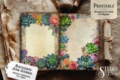 Succulents Junk Journal Pages Product Image 2