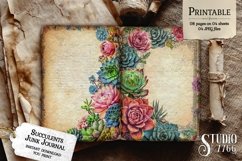 Succulents Junk Journal Pages Product Image 3