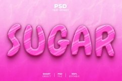 Sugar 3D editable text effect Product Image 1