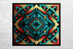 Geometric PNG. Tumbler Sublimation. 20 oz skinny tumbler. Product Image 2