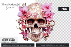 Sugar Skull Day of the Dead PNG Clipart Product Image 1