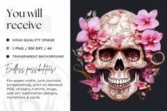 Sugar Skull Day of the Dead PNG Clipart Product Image 2