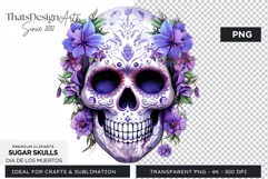 Sugar Skull Day of the Dead PNG Clipart Product Image 1