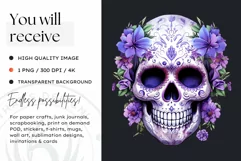 Sugar Skull Day of the Dead PNG Clipart Product Image 2