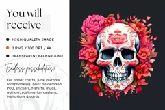 Sugar Skull Day of the Dead PNG Clipart Product Image 2