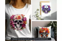 Sugar Skull Day of the Dead PNG Clipart Product Image 3