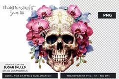 Sugar Skull Day of the Dead PNG Clipart Product Image 1