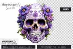 Sugar Skull Day of the Dead PNG Clipart Product Image 1