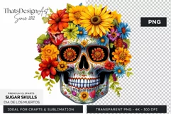 Sugar Skull Day of the Dead PNG Clipart Product Image 1