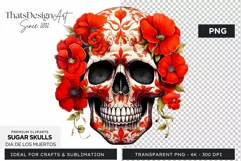 Sugar Skull Day of the Dead PNG Clipart Product Image 1