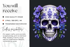Sugar Skull Day of the Dead PNG Clipart Product Image 2