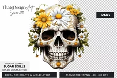 Sugar Skull Day of the Dead PNG Clipart Product Image 1