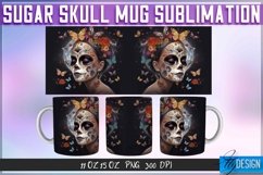 Day of the Dead Sugar Skull Mug Sublimation|Mug Wrap v.2 Product Image 2