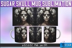 Day of the Dead Sugar Skull Mug Sublimation|Mug Wrap v.2 Product Image 3