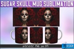 Day of the Dead Sugar Skull Mug Sublimation|Mug Wrap v.2 Product Image 5