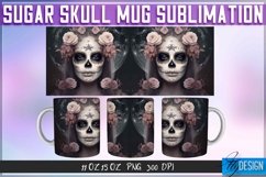 Day of the Dead Sugar Skull Mug Sublimation|Mug Wrap v.2 Product Image 6