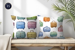 Animal Shaped Suitcases Seamless Pattern Digital Paper Product Image 2