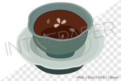 Spicy sweet sujeonggwa punch with pine nuts PNG SVG Korean Product Image 1