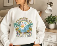 Summer of Love PNG, Retro Sublimation, Summer Shirt Design Product Image 2
