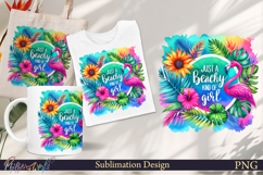 Funny Quote Sublimation | Summer | just a beachy kind of gir Product Image 1