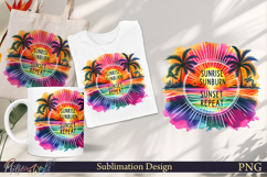 Funny Quote Sublimation | Summer | sunrise sunburn sunset Product Image 1